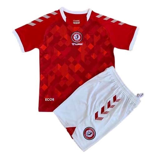 Heimtrikot Bristol City Kinder 2021-2022 Günstige Fußballtrikots